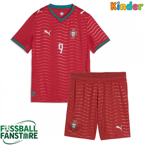 Portugal Goncalo Ramos #9 Replik Heimtrikot Kinder WM 2026 Kurzarm (+ Kurze Hosen)